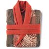 Top Towel Indico - Accappatoio Jacquard - 100% Cotone 500 g/m² - Finitura Velluto Ultra Morbida - Alta Capacità di Assorbimento - Unisex
