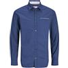 JACK & JONES Dress Shirt Slim Fit Dress Shirt | Slim Fit, Semplice, Maniche lunghe, Party, Temperatura massima di 40°C ciclo molto delicato