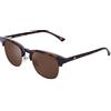 CLANDESTINE - Occhiali da Sole Highbrow Gold Habana Brown - Lenti HD in Nylon Marrone e Montatura in TR90 - Occhiali da Sole Unisex - Smart Vision Technology - Più Nitidezza e Meno Riflessi