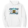 Mademark Scuolabus Driver Driving The Future Inspirational Citazione Felpa con Cappuccio, Unisex per Adulti, Bianco, L