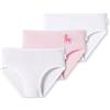Schiesser Confezione da 3 Slip per Fianchi Intimo, Assortiti 6, 140 cm Bambine e Ragazze