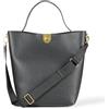 Amazon Essentials Borsa a Secchiello Oversize Donna, Nero, Taglia unica