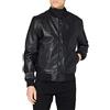 Schott NYC Uomo BOMBER EN CUIR Giacche di cuoio, Black, M