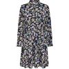 JDY Jdypiper L/S Aop Shirt Dress Wvn Noos, Vestito Donna, Blu (Black Iris/Aop:purple & Parisian Blue Flowers), 36