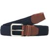 JACK & JONES Cintura da uomo Jacspring Woven Noos, Blu (Navy Blazer Navy Blazer), 95 cm