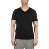 Emporio Armani Uomo 2-Pack V Neck T-shirt Pure Cotton Maglietta, Nero (Black/Black), M