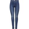 ONLY Onlwauw Mid SK Zip Cut DNM Jeans Donna