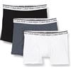 Calvin Klein Uomo Pantaloncini Boxer Confezione da 3 Boxer Brief Intimo, Multicolore (Black/White/Turbulence), XL