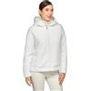Geox W Sweater Shaped+Hoo Felpa, Blanc De Blanc, S Donna