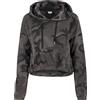 Urban Classics Felpa con cappuccio da donna Camo Cropped, Felpa con Cappuccio, Donna, Multicolore (Dark Camo), S