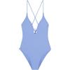 Women'secret Swimsuit Boho Flower Costume a Slip, Blu, M Donna