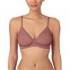 DKNY Sheer Stripe Bralette Reggiseno, Trasparente, Palissandro, S Donna