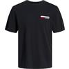 JACK & JONES JJECORP LOGO TEE PLAY SS O-NECK NOOS, T-Shirt Uomo, Nero (Black Print:P4 Small Print), S