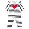 Petit Bateau A0cn4, Dormi Bene Senza Piedi Unisex - Bimbi 0-24, Bianco/Blu, 6 mesi