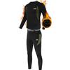 MEETYOO Biancheria Intima Termica Uomo, Sportiva Set di Biancheria Intima Base Layer Windstopper per Lo Allenamento Sci Corsa