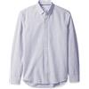 Amazon Essentials Camicia Oxford a Maniche Lunghe Slim Uomo, Grigio, S