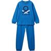 United Colors of Benetton Pig(Maglia+Pant) 30960P06Q Pigiamino per Bambino e Neonato, Blu, XL