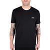 Alpha Industries Backprint T Maglietta con Stampa Mimetica da Uomo Black/Woodland
