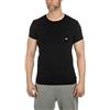 Emporio Armani Uomo T-shirt Iconic Logoband Maglietta, Nero (Black), XXL
