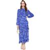 Trendyol Dress - Viola - Ruffle Hem Vestito, 46 Donna