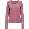 Only Onlcamilla - Maglione da Donna con Scollo a V L/S Knt Noos, Rosa Rinascimentale, XL