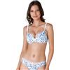 Lovable Reggiseno Push-Up Senza Ferretto My Daily Comfort Printed Donna, Stampa Maiolica su Bianco, 75B