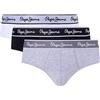 Pepe Jeans PEPE BF 3P, Slip Uomo, Grigio (Grey Marl),XXL