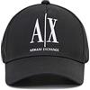 Armani Exchange Berretto da baseball Uomo, Nero, Taglia unica