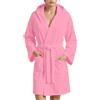 PETTI Artigiani Italiani Accappatoio Microfibra Uomo e Donna con Cappuccio, Tasche e Cintura, Unisex Asciugatura Rapida per Palestra, Piscina, Mare e Spa, Rosa, XL