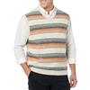 Amazon Essentials Gilet in Lana d'Agnello Uomo, Grigio Chiaro Sfumato, L