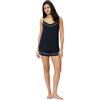 Amazon Essentials Set Pigiama in Misto Modal, Canotta con Pantaloncini Donna, Nero, XL