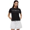 Tommy Hilfiger T-shirt Maniche Corte Donna New Crew Neck Tee Slim Fit