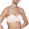 Selene, Reggiseno Donna a Fascia Senza Imbottitura, con Ferretto e Interno in Silicone, Spalline Inseribili, Collezione Joanna, Colore Bianco, Taglia 7C