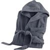 Ruggeri Accappatoio Cotone con Cappuccio Cintura Tasche, Blu Taglia L/XL | Microspugna 100% Cotone di Alta Qualità, Ultra Morbido, Leggero e Super Assorbente, Unisex Uomo Donna Adulto Con Cappuccio