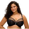 Elomi - Reggiseno Modello Matilda da Donna, Sfoderato, con Ferretto e Gancio a J. - Nero - 80M