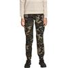Urban Classics Ladies High Waist Camo Cargo Pants Donna Pantaloni Modello Cargo Mimetico Scuro