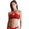 Calvin Klein Top Bikini Donna Bralette senza Ferretto, Rosso (Cajun Red), L
