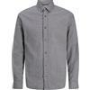 Jack & Jones Camicia di Flanella da Uomo, vestibilità Regolare, Grigio Gelo., M