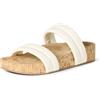 Amazon Essentials Sandali Slide Cork da donna, bianchi, 40