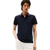 Tommy Hilfiger Uomo Maglietta Polo Maniche Corte Cuff Interest Slim Fit, Blu (Desert Sky), S
