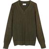 Diana Studio - Maglione Scollo V trattato a Mano in 100% Cotone, Uomo, Maniche Lunghe, Casual Fit