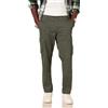 Amazon Essentials Pantaloni Cargo da Lavoro Elasticizzati a Taglio Dritto (Disponibili in Taglie Forti) Uomo, Verde Oliva, 31W / 34L