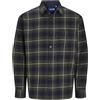 JACK & JONES Jorfrederiksberg - Maglietta Flannel LS SN, Sky Captain, M