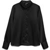 VERO MODA Vmmerle Ls Shirt Wvn Ga Noos Nero L