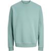 JACK & JONES Felpa da Uomo Tinta Unita, Blu Minerale, XS