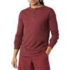 Amazon Essentials Serafino a Nido D'Ape a Maniche Lunghe Regular Fit Uomo, Bordeaux, XXL
