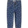 NAME IT Jeans da Ragazza Mom Fit, Blu Denim, 98