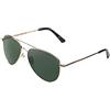 CLANDESTINE - Occhiali da Sole A15 Gold Dark Green by Sanyo Gutiérrez - Lenti in Nylon HD e Montatura in Acciaio Inox - Occhiali Unisex - Smart Vision Technology - Più Nitidezza e Meno Riflessi