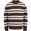 JACK & JONES Joryork Ollie Knit Crew Neck, Mogano Profondo, S
