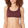 Amazon Essentials Top Corto da Mare con Scollo Rotondo Donna, Marrone Intenso, 44